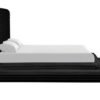 Mariah Black Platform Bed - Queen, King