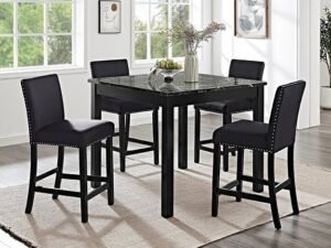 1715SET-AB LENNON 5-PK CONTR HT SET ALL BLACK