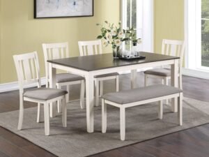 2263SET-CG ROWAN 6-PC DINETTE SET WITH BENCH