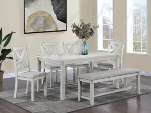 2321DW-6P CLARA DRIFTWOOD DINING GROUP