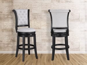 2992DV-29 GRANVILLE SWIVEL BAR STOOL DOVE K/D