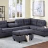 32Heights-Reversible Sectional + Ottoman Set