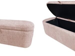 4924MV-BENCH PHILIPA STORAGE BENCH- MAUVE TWEED