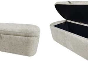 4924OT-BENCH PHILIPA STORAGE BENCH-OATMEAL TWEED