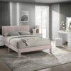 5097PK LUCIA BED FRAME PINK