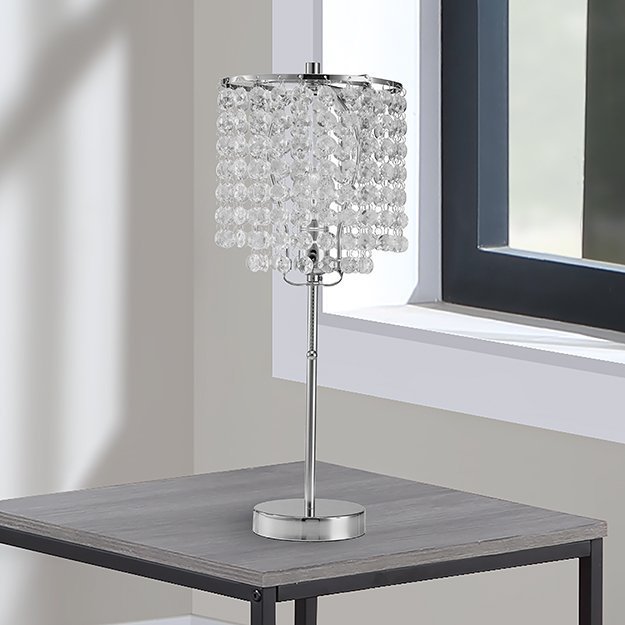 6213T-CH-1 CHROME TABLE LAMP 19"H