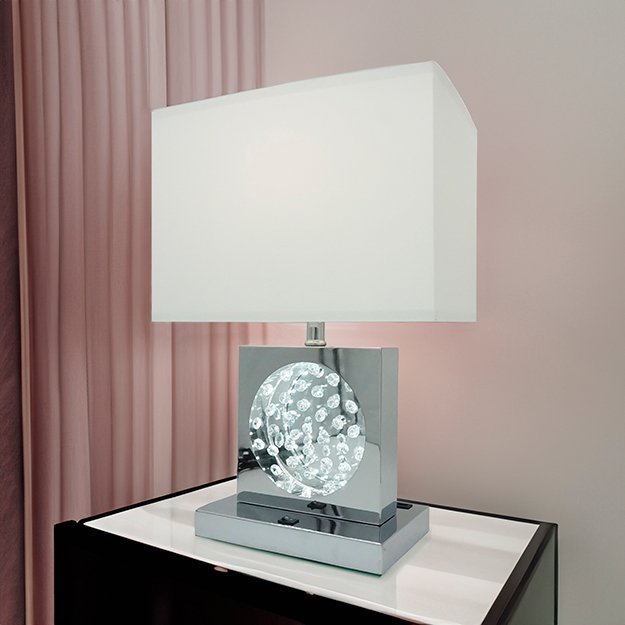 6289T-CR TABLE LAMP CHROME-LED ACCENT