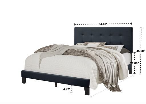 940 Charcoal Platform Bed - Twin, Full, Queen, King