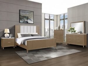SETB1450 KARA BEDROOM GROUP -CERUSED NATURAL