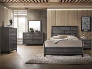 SETB4620 AKERSON GREY BEDROOM GROUP