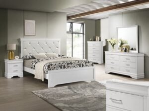 SETB6912 AMALIA BEDROOM GROUP - WHITE