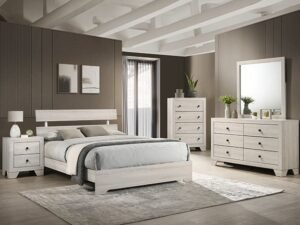 SETB6982 ATTICUS BEDROOM GROUP WHITE