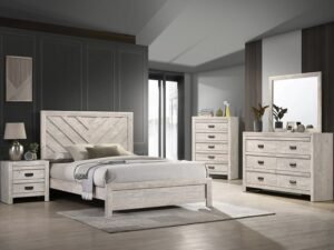 SETB9330 VALOR BEDROOM GROUP WHITE
