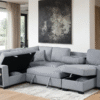 Atlantic Gray Sectional With Pull-Out Bed