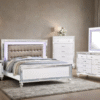 Blanca2 White Bedroom Set Queen, King