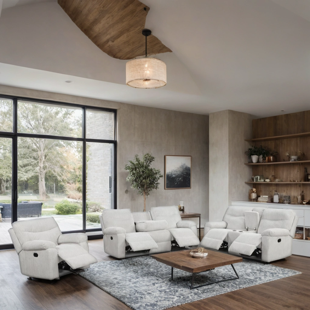 bravo-beige-3pc_orig.png BRAVO - Beige 3pc Reclining Set