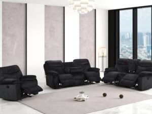 BRAVO - Black 3pc Reclining Set