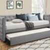 Courage Grey Linen - Daybed with Trundle