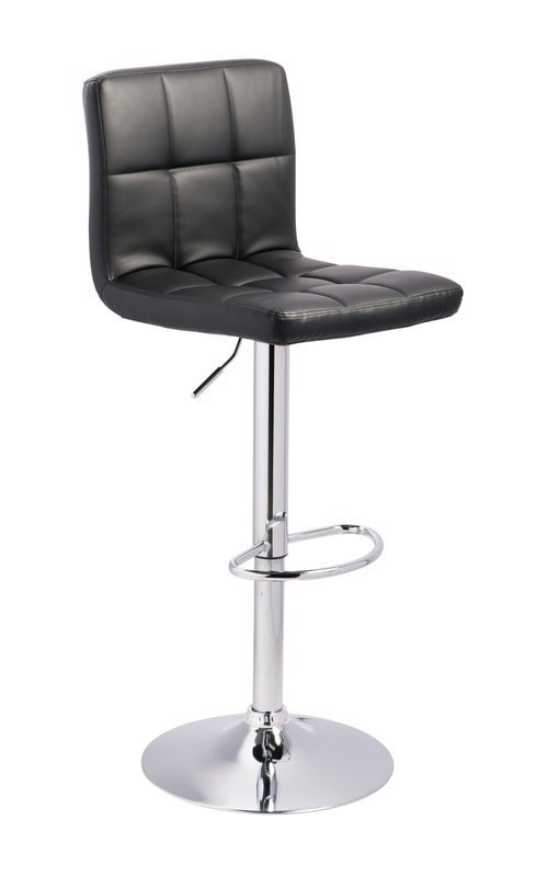 D120-130 Black Swivel Barstool