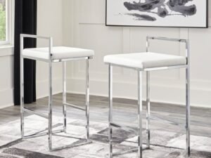 D275-730 White Bar Stool
