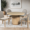 D400 Dining Table + 4 Chair Set