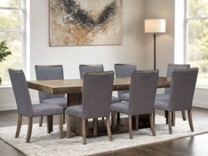 D901 - Dining Table + 8 Chair Set
