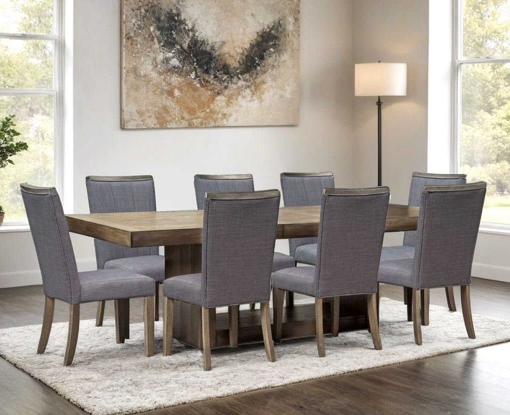 D901 - Dining Table + 8 Chair Set