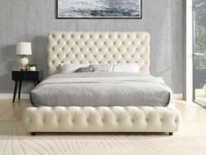 Dream Beige Platform Bed - Queen, King