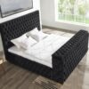 Future Black Platform Bed - Queen, King
