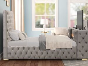 Future Gray Platform Bed - Queen, King
