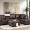 1HEIGHTS - Reversible Sectional + Ottoman Set (Espresso)