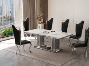 D6062 - Dining Table + 6 Chair Set