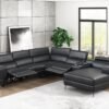 MILANO BLACK - 6PC Power Reclining Sectional