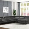 MILANO GRAY- 6PC Power Reclining Sectional