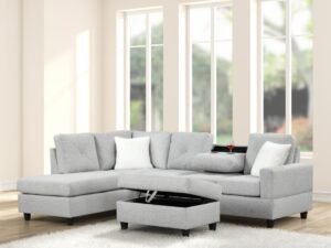 Rocket Gray Reversible Sectional