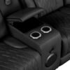 Spain Black Power Reclining Sectional (Power Headrests)