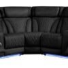 Spain Black Power Reclining Sectional (Power Headrests)