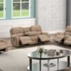 Titan1001-Latte OVERSIZED 3pc Reclining Set