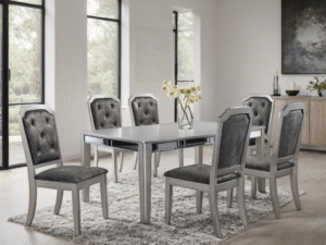 Travis Dining Table + 6 Chair Set