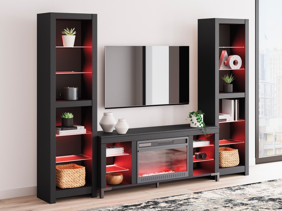 W2721 - TV Stand w/ Fireplace (LED Lights)