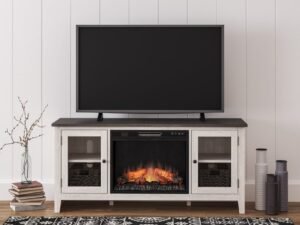 W287-68 TV Stand W/Fireplace 60" L
