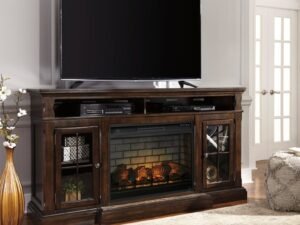 W701-88 TV Stand w/Fireplace 72"L