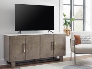 W854-68 TV Stand 68"L (MARBLE TOP)