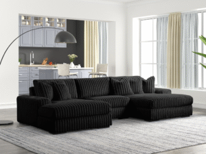 XL SUNDAY2 - BLACK 3PC Sectional
